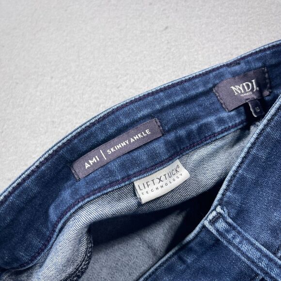 NYDJ Not Your Daughters Jeans Size 10 Womens Ami Ankle Mid Rise Blue Denim‎ - Picture 7 of 11